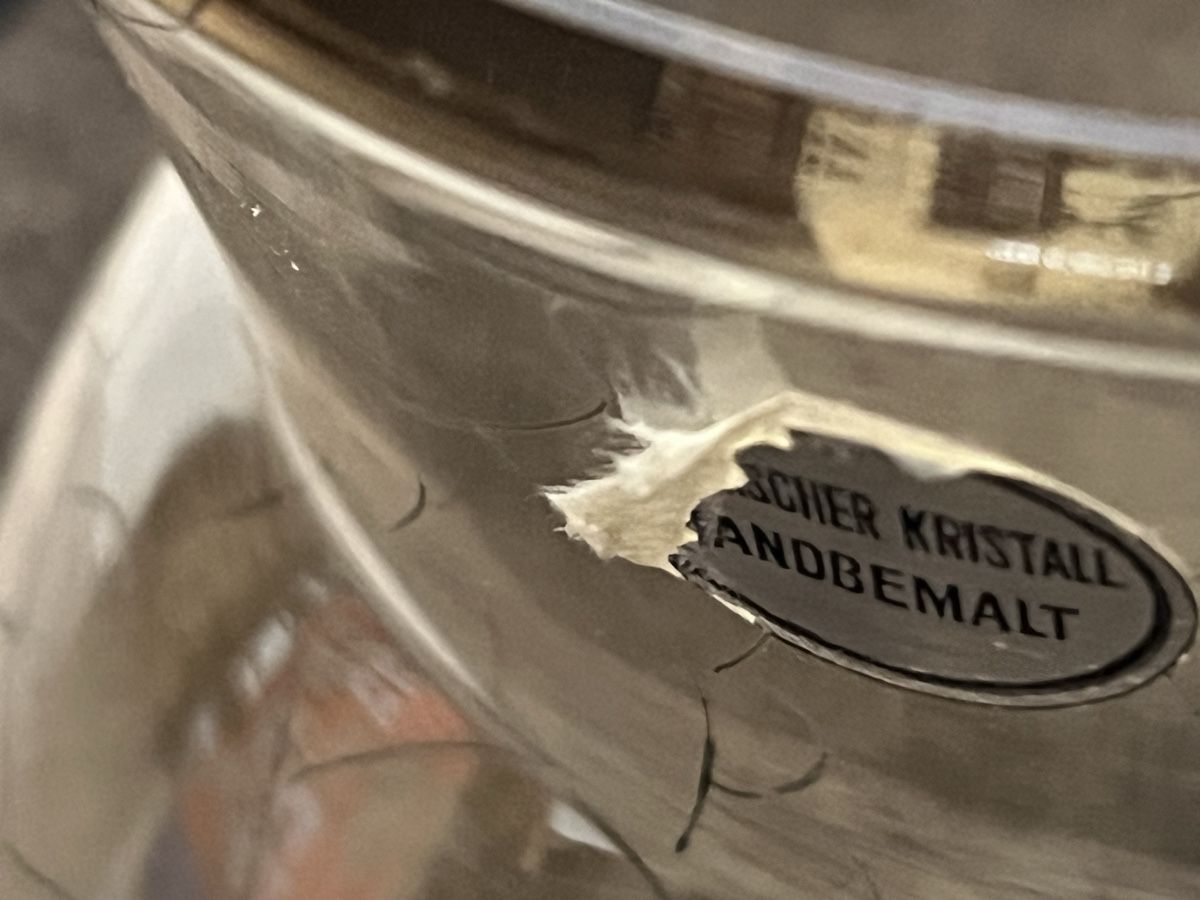 Caraffe: Böhmische Glaskaraffe Karel Palda mit 2 Gläsern – Usato da Romanshorn venduto da Apfelschuss 5