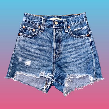 Levi’s Ribcage Denim Shorts (Size 23)