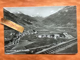 Andermatt mit Oberalpbahn. alte Ansichtskarte, ungebraucht