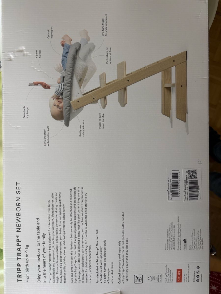 Stokke Seggioloni: Stokke Tripp Trapp Newborn Set Gris – Nuovo (secondo la descrizione) da Nyon venduto da yan_qkq2 5