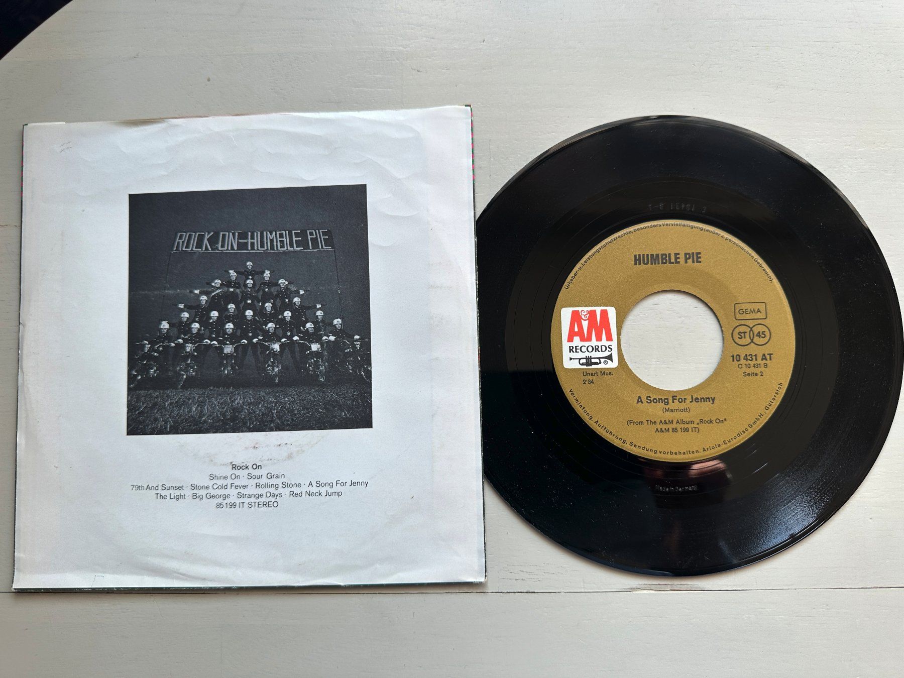 Schallplatten: HUMBLE PIE tolle Single I don't need MARRIOTT FRAMPTON PETER – Gebraucht aus Basel von Partridge 1