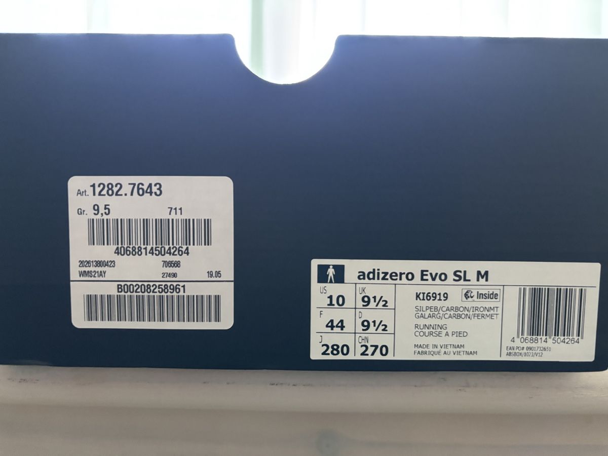Adidas Scarpe da uomo: Adidas Evo SL M – Nuovo e nell'imballaggio originale da Attalens venduto da mh22 3