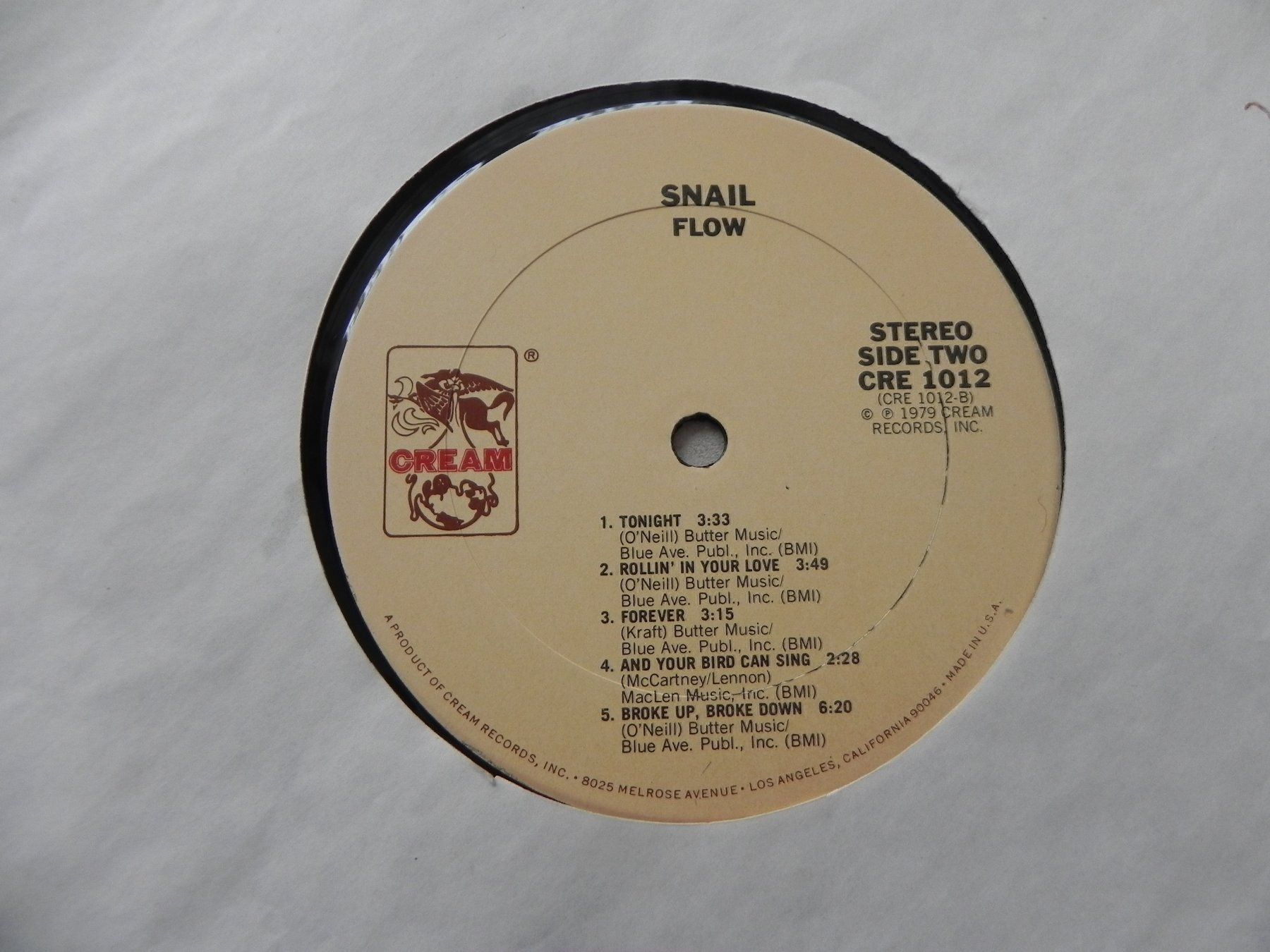 Schallplatten: LP Rock Pop Band Snail 1979 Flow – Gebraucht aus Siebnen von krimsie 3