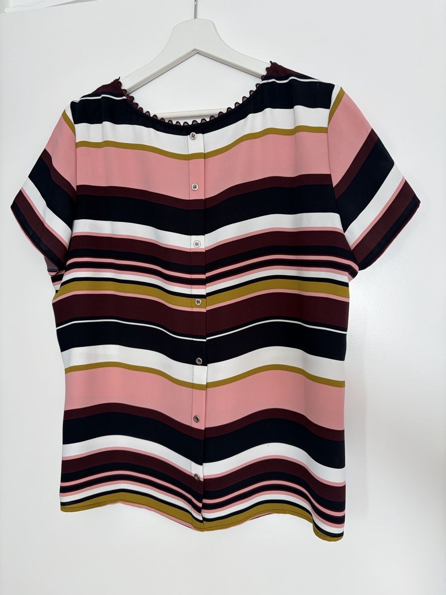 S.Oliver Camicette: s.Oliver Black Label Bluse gestreift Grösse 44 bunt – Nuovo (secondo la descrizione) da Muri AG venduto da mar_svd7 1