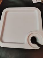 Apero Teller, Tablet Cocktail  Mehrweg mit Gläserloch pro St
