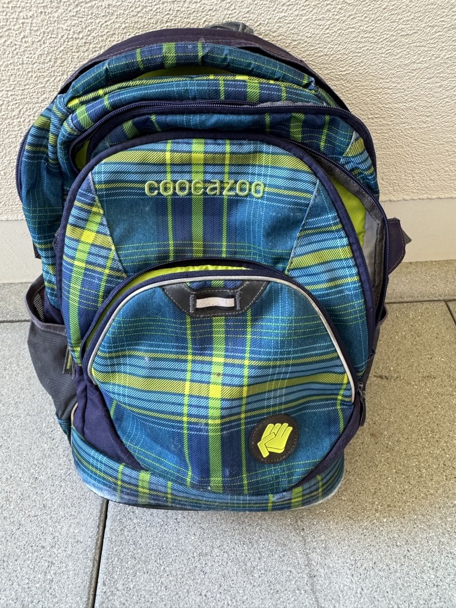 Coocazoo Rucksäcke: Coocazoo Rucksack kariert mit Regenhülle - gebraucht – Gebraucht aus Reitnau von Chiroptera74