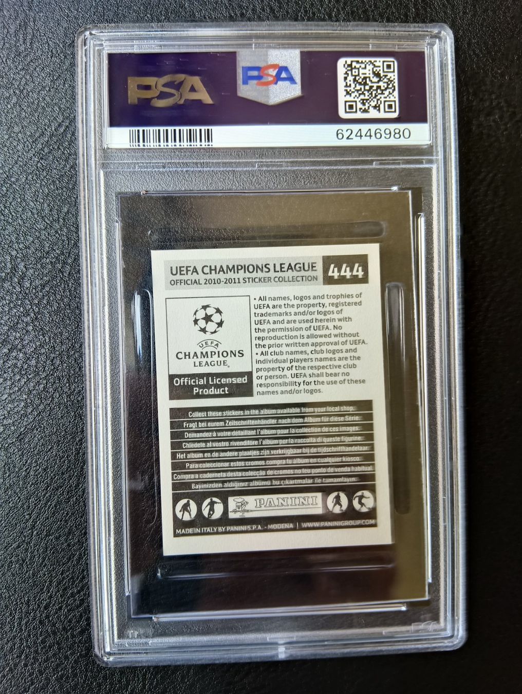 Panini Carte collezionabili: 2010 Panini Christiano Ronaldo PSA 8 #444 – Usato da Steinen venduto da antikesundseltenes 1