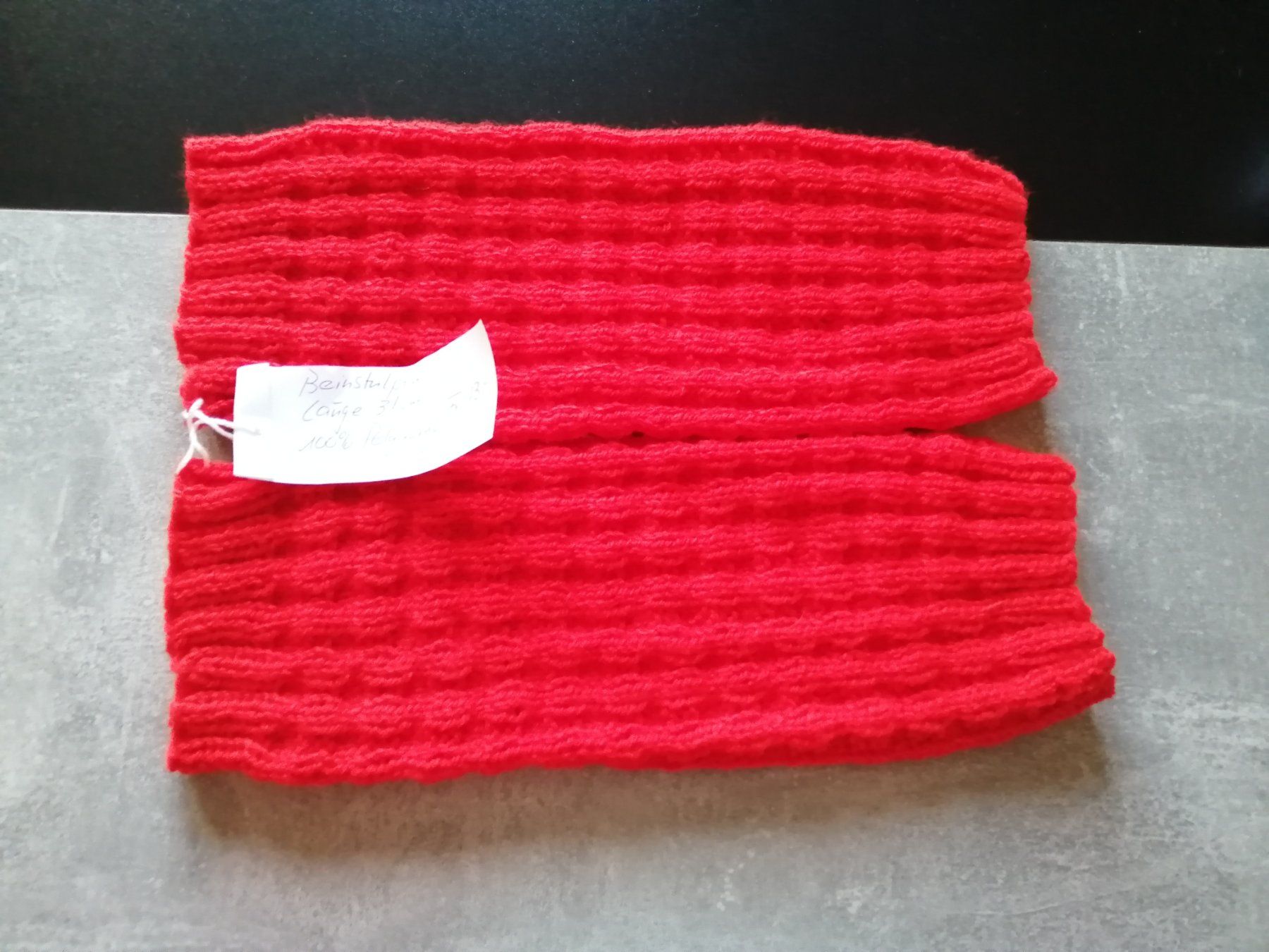 Calze: Beinstulpen handgestrickt, Länge: 31cm – Nuovo (secondo la descrizione) da Altstätten SG venduto da tollesauswolle