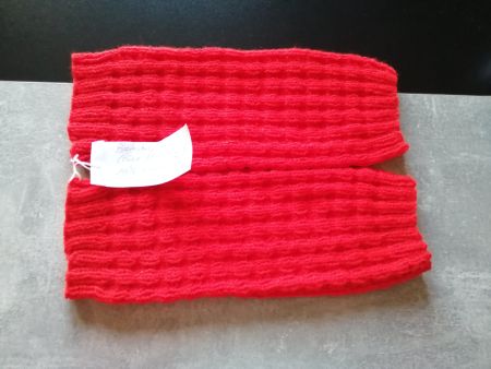 Beinstulpen handgestrickt, Länge: 31cm