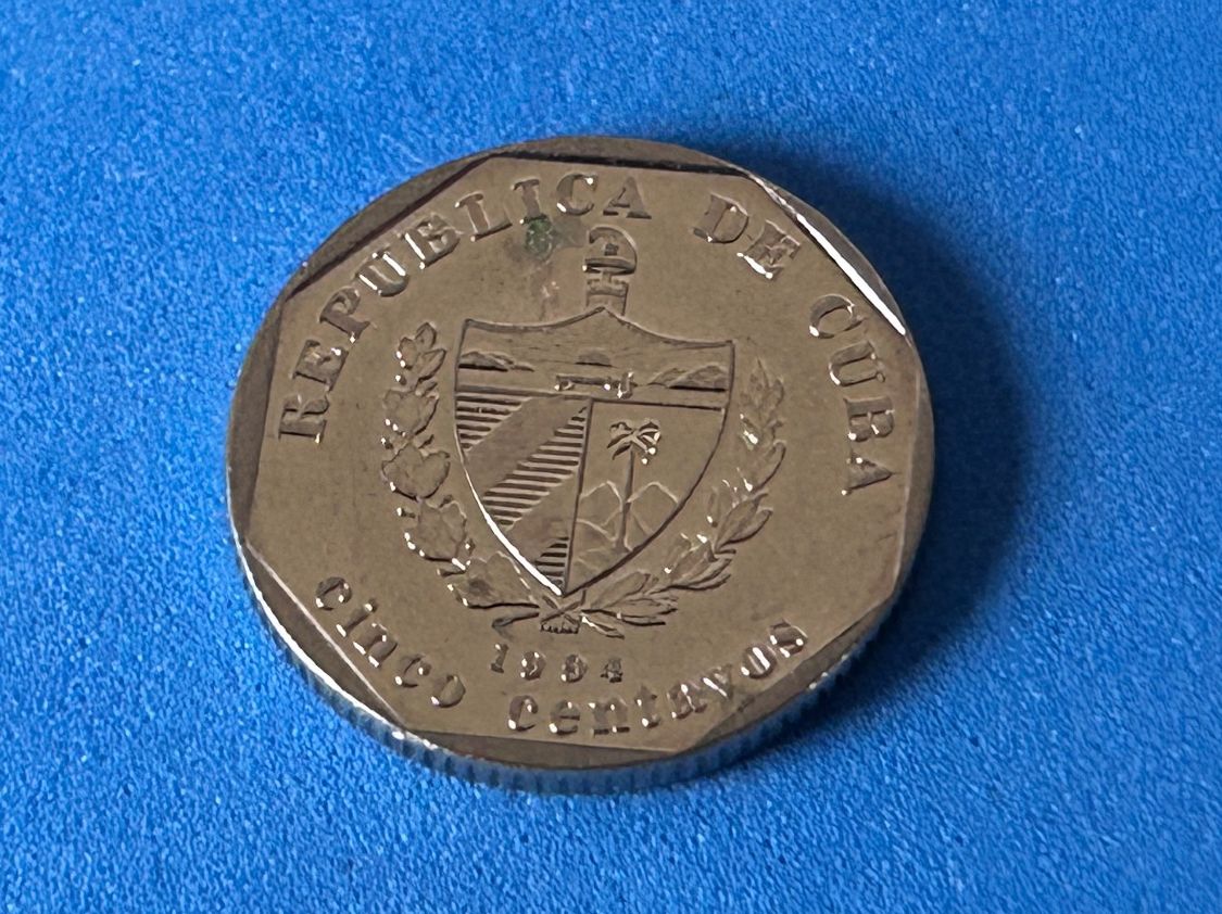 Tutti le monete: Cuba - 5 Centavos 1994 – Usato da Corcelles NE venduto da AJKader 1