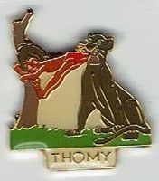 Mogli und Baghira aus dem Dschungelbuch von Thomy