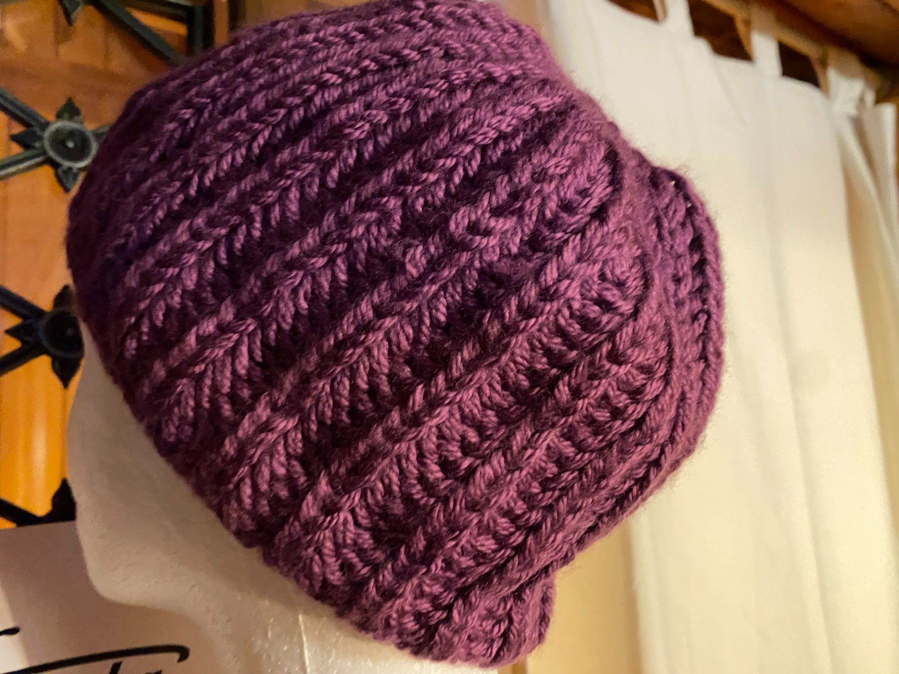Copricapi, berretti & cappellini: KAPPE LILA HANDGESTRICKT – Nuovo (secondo la descrizione) da Meienried venduto da ManuelaBoutique 3