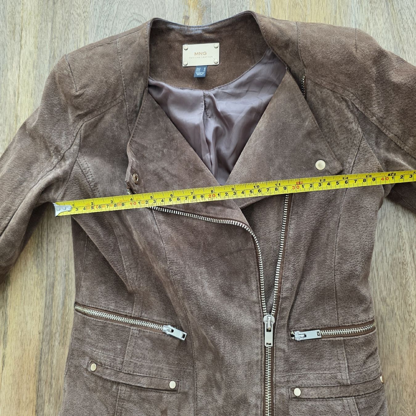 Mango Giacche: Lederjacke MNG braun Echtleder Grösse M  – Usato da Rheinsulz venduto da Gilea 6