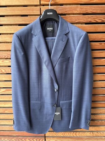 BOSS One, Dunkelblau, Gr. 50, Kariert