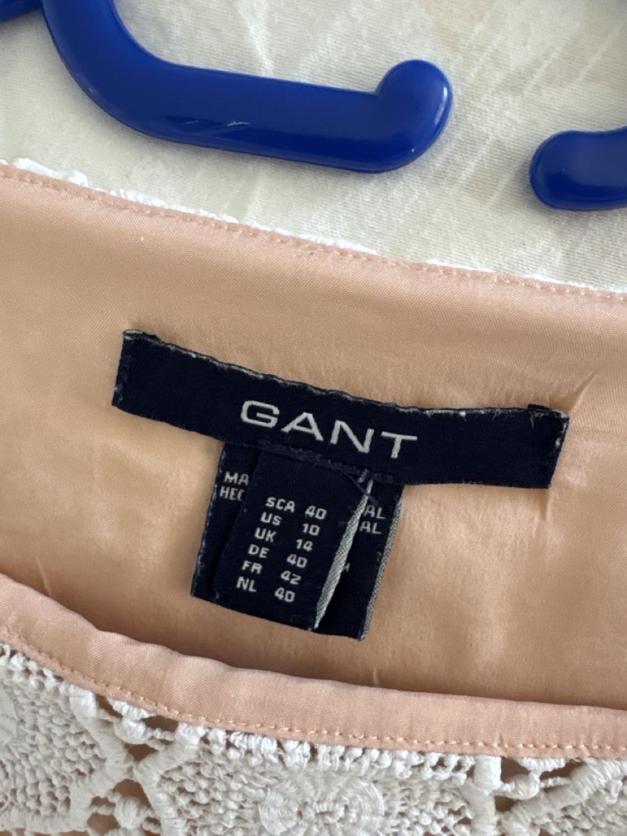 Gant Camicette: Elegante Bluse mit Spitze, off- white, Grösse 38 - – Usato da Dübendorf venduto da Moebelverkauf10 2