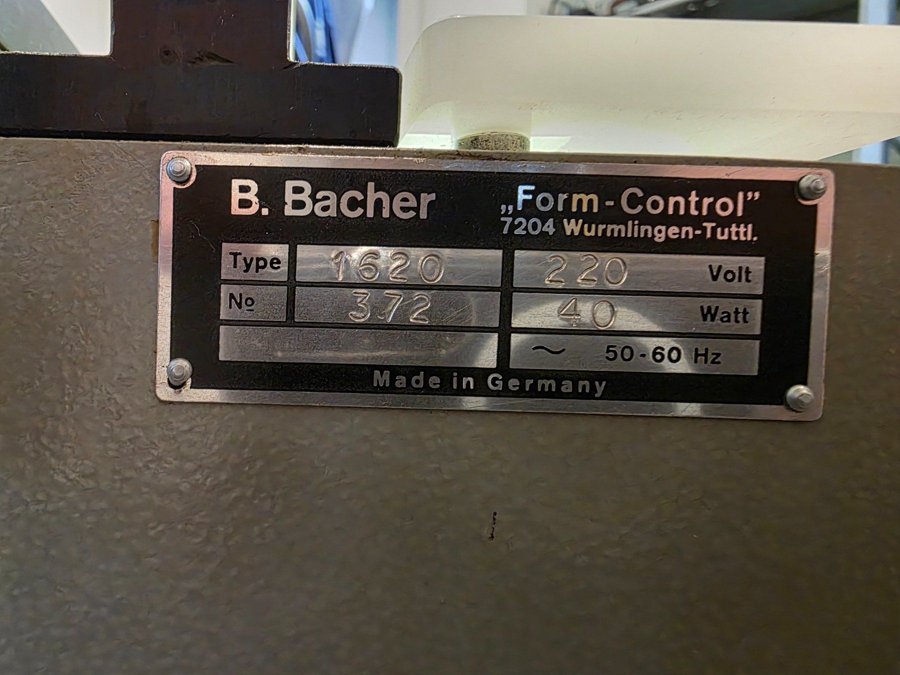 Tutte le macchine: Bacher Form-Control 1620 Filmschneidetisch Rollenschneider – Usato da Safenwil venduto da gudda 9
