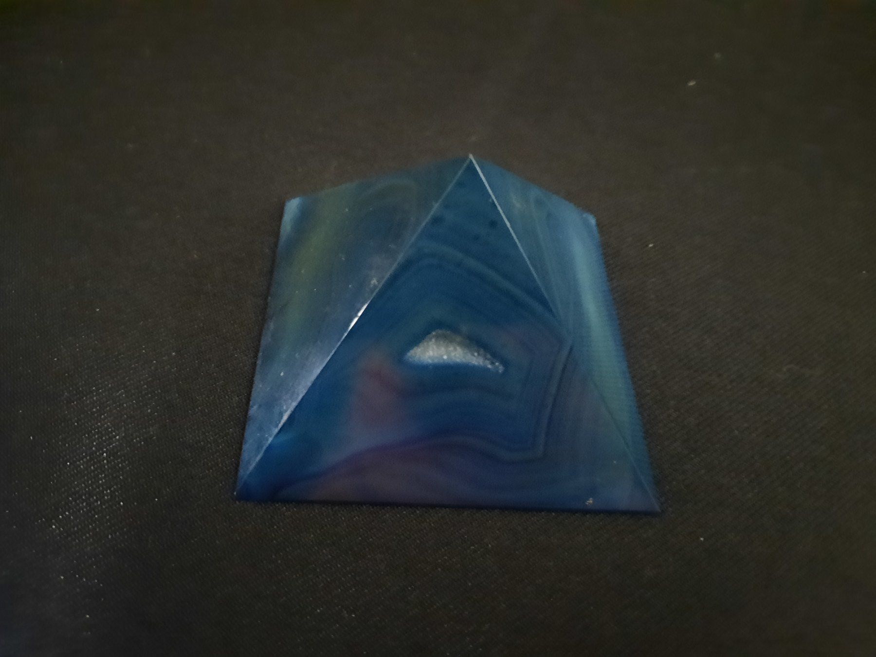 Pietre preziose: ACHAT-Pyramide in Blau-Grün, ca. 70 mm – Usato da Beinwil am See venduto da Restwert_Beinwil 3
