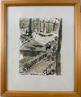 Wilhelm Dietschi (1899-1978) Tusche Zeichnung Handsigniert