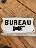 Altes Emaille-Schild BUREAU