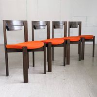 4x Essstühle - Fritz Makiol, 1973 für Girsberger AG