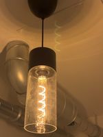 Hängeleuchte, Industrial Design, Glas/Metall, Top Zustand!