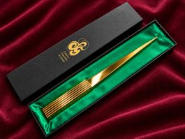 Vintage Brieföffner - Création Française de Grasse, Goldfarb