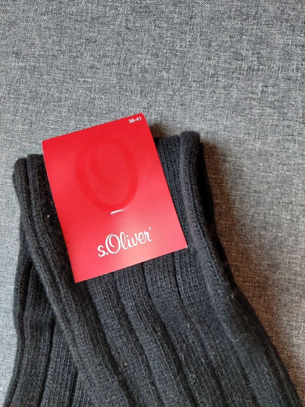 S.Oliver Calze: sOliver Stulpen Schwarz Grösse 36-41 – Nuovo e nell'imballaggio originale da Beckenried venduto da Havacola 1