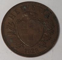 2 RAPPEN / SCHWEIZ 1926 (Auflage 750'000)