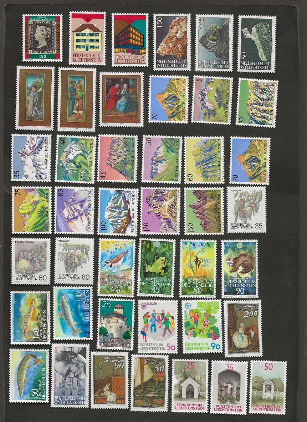 Tous les timbres: 125 Marken Liechtenstein postfrisch – D'occasion à Au ZH par xelagreb01 1
