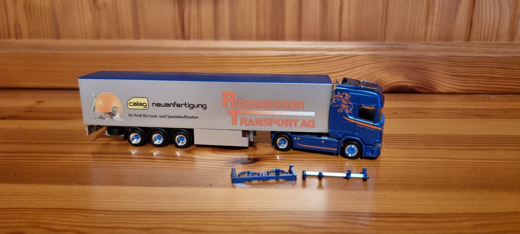 Herpa Modellini d'auto: Herpa Scania Rüegsegger Transport AG – Nuovo (secondo la descrizione) da Bettlach venduto da United83 2