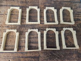 lego 40066 lot de 8 pièces Tan Door, Frame 1 x 6 x 7 Arched