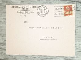 TR20 Enveloppe + Timbre Suisse 1927