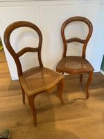 2 Louis Philippe Stühle mit Wiener Geflecht