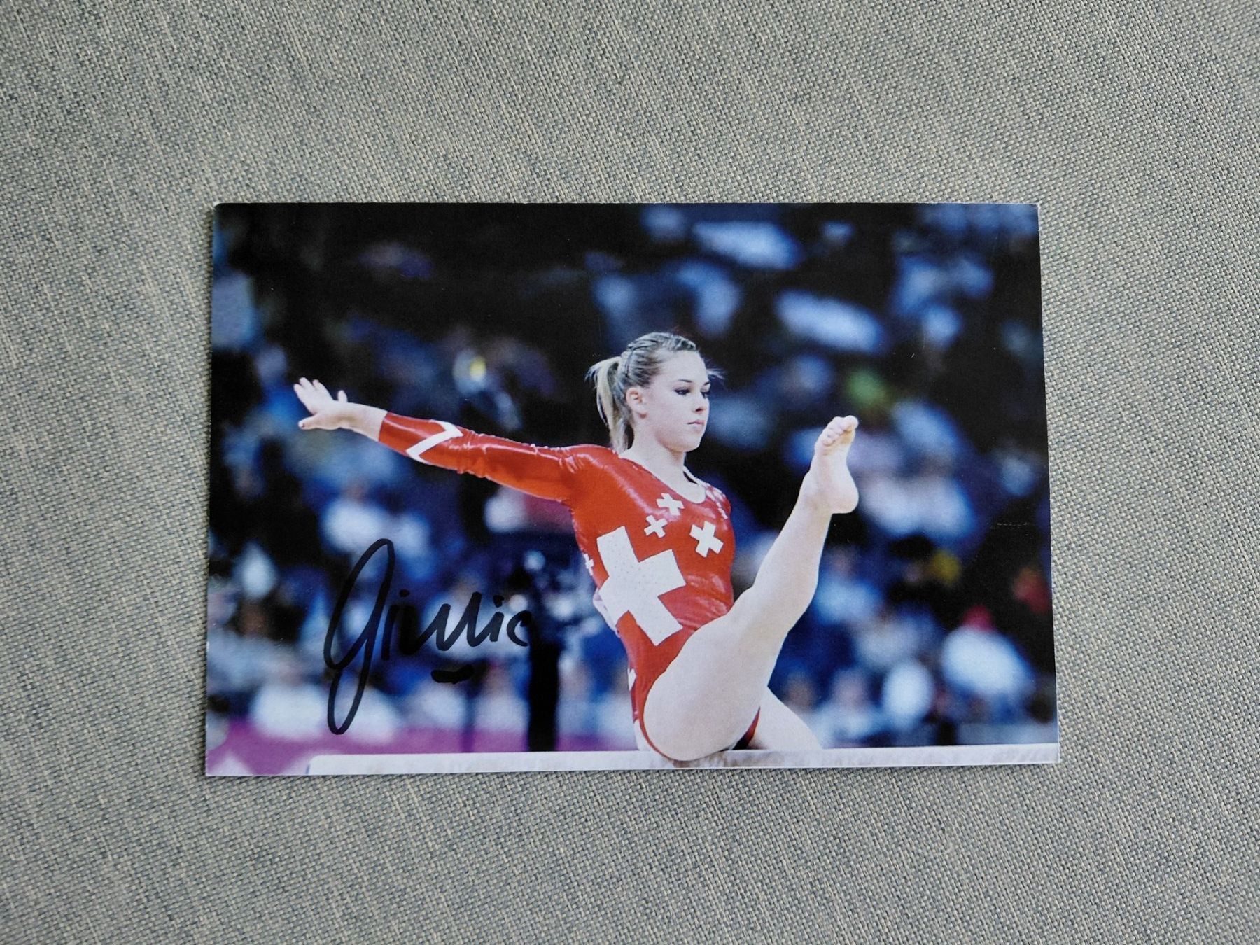 Autografi: Autogrammkarte Giulia Steingruber – Usato da Schmerikon venduto da Olympia04