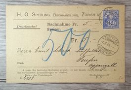 TR48 Carte Postale + Timbre Suisse 1909