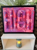 Original 3D-Street-Art-Gemälde «HIGH» – Mixed Media / Relief