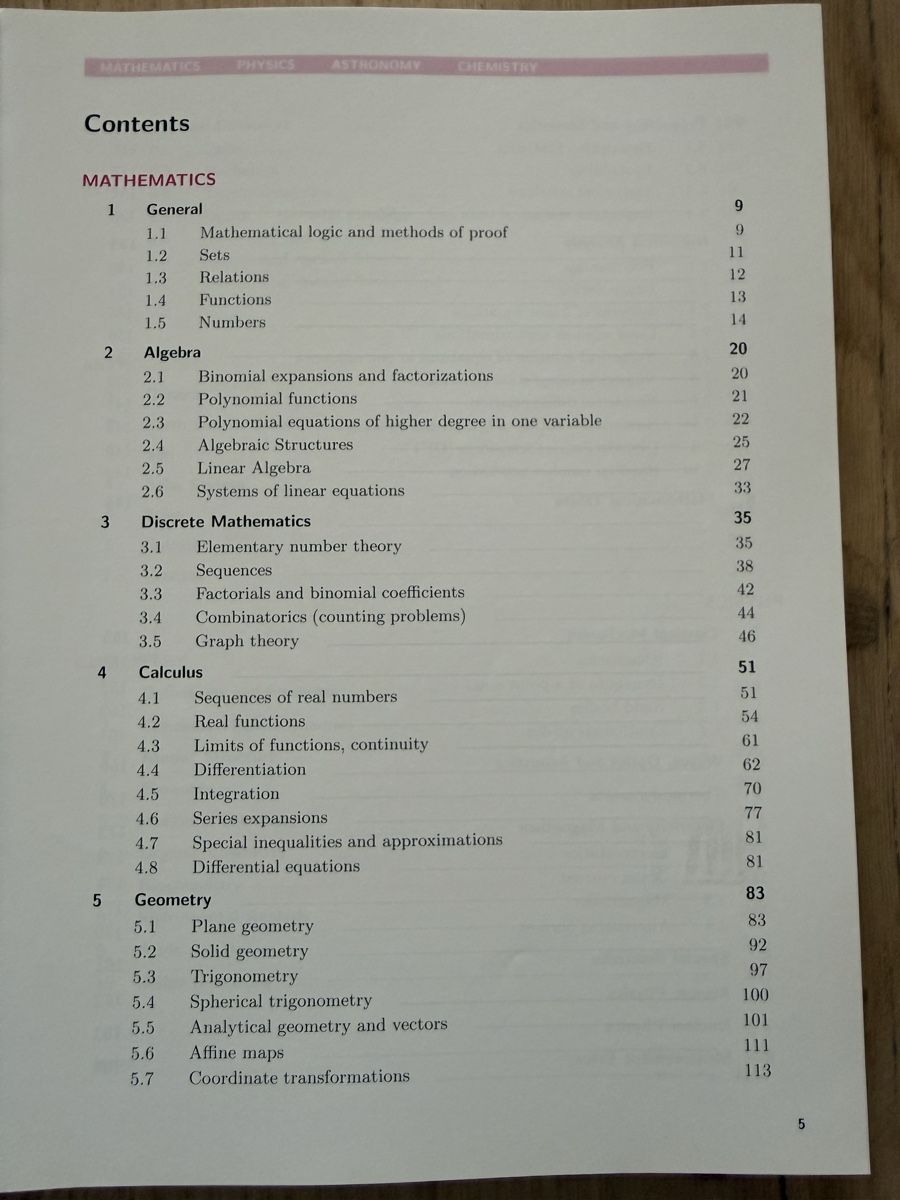 Libri: Formulae Tables and Concepts. A concise Handbook – Usato da Bern venduto da Franz8044 2