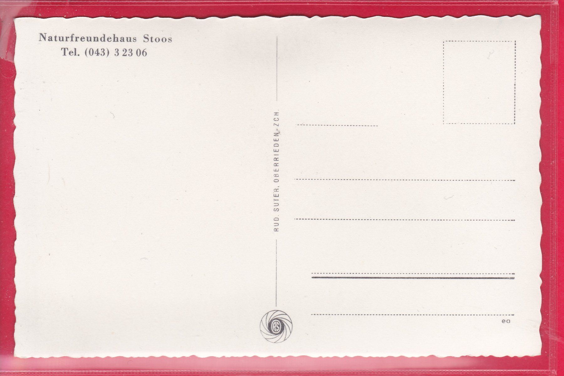 Cartoline postali: STOOS, NATURFREUNDEHAUS – Usato da Oberrieden venduto da Gebirgsstelze 1