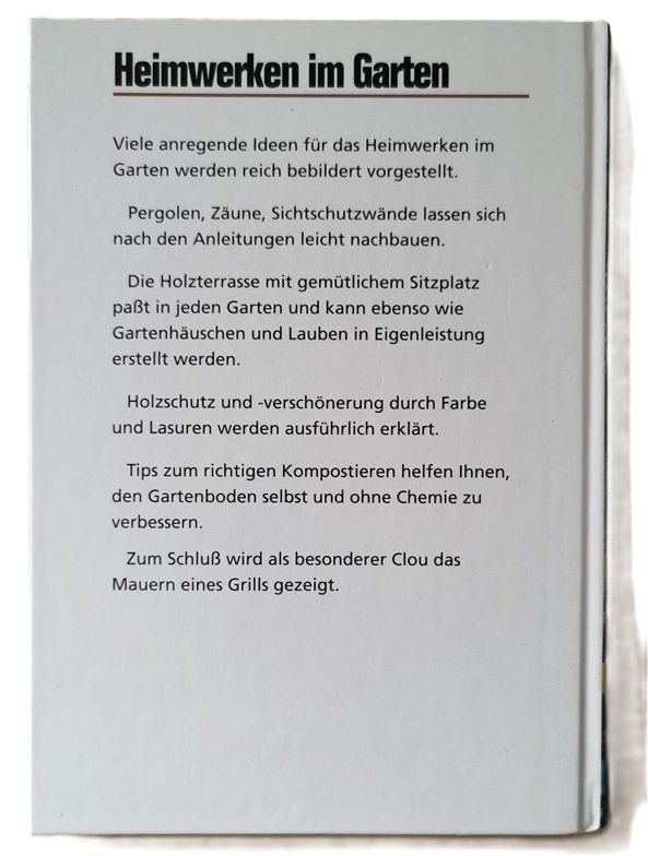 Livres: Heimwerken im Garten (Buch) – D'occasion à Wilen b. Wollerau par morethanmusic 2