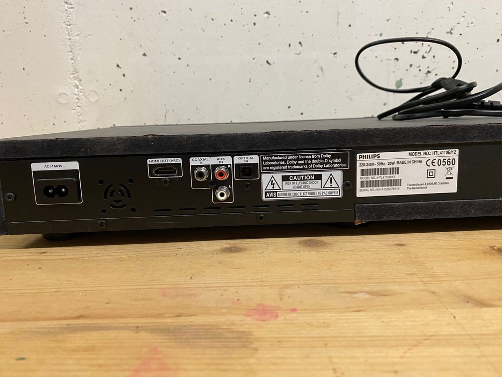 Philips Home Cinema: Philips HTL4110 Soundbar – Usato da Boniswil venduto da NetworkNavigator 1