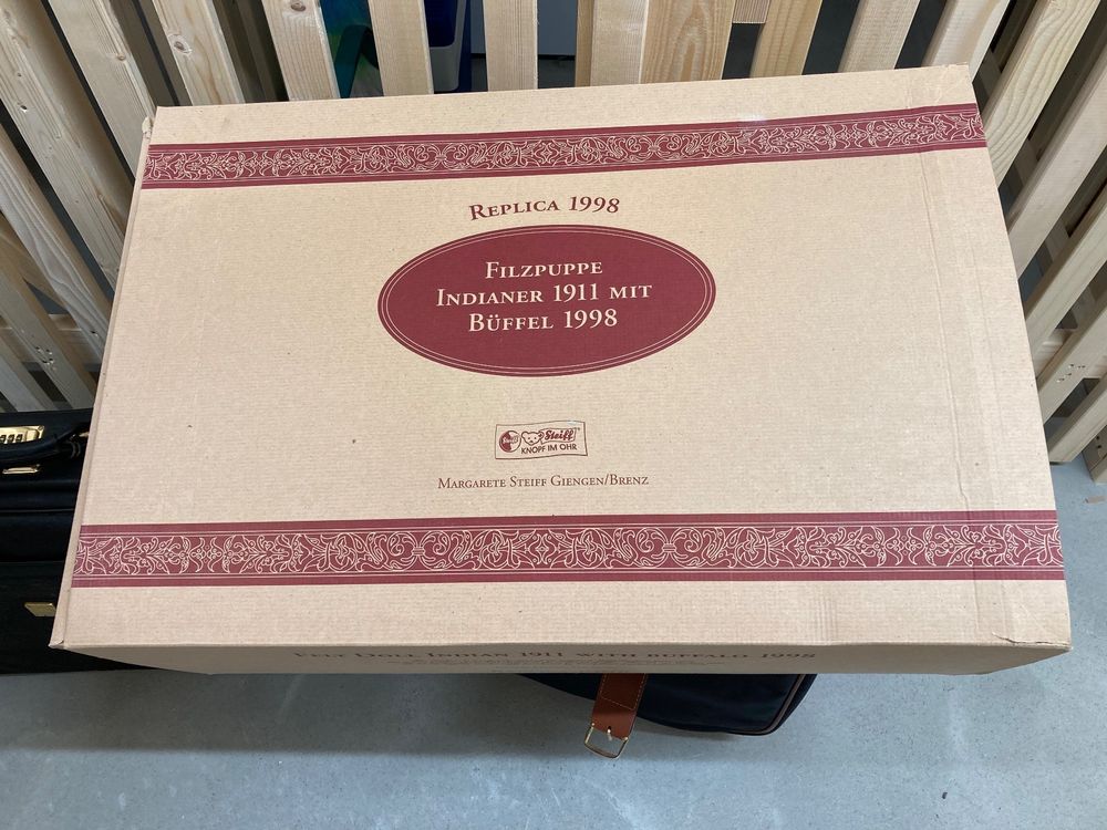 STEIFF Filzpuppe INDIANER MIT BÜFFEL | Kaufen auf Ricardo