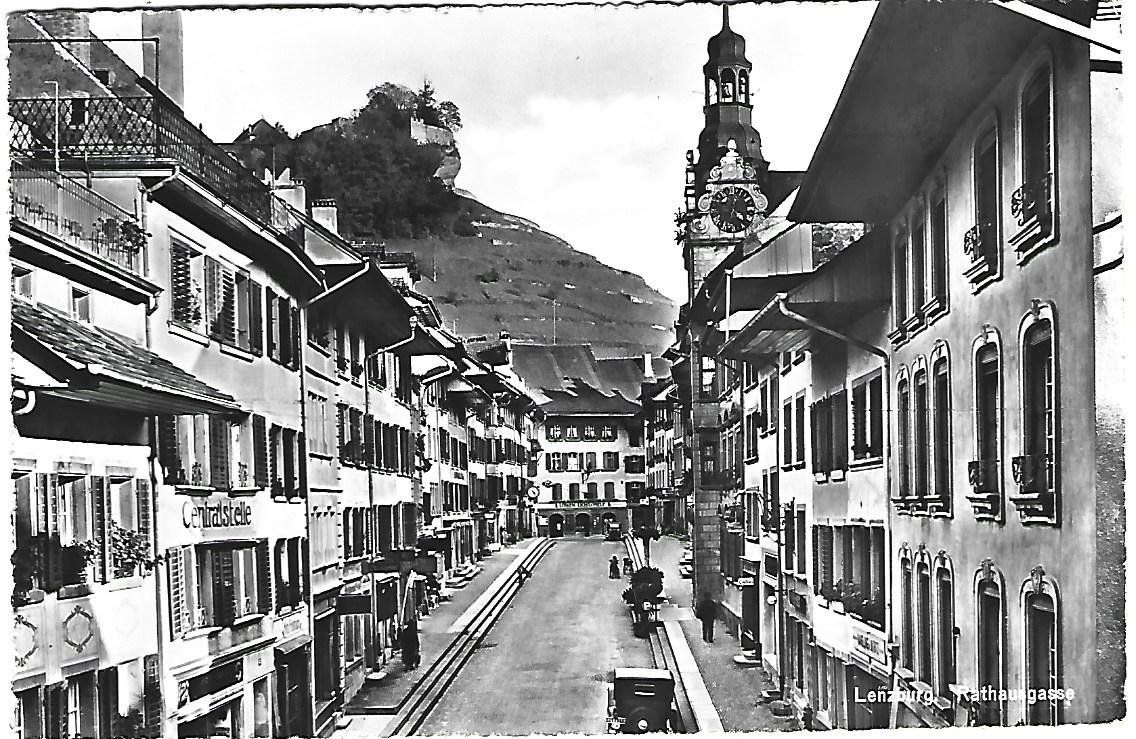 Cartes postales: Lenzburg Rathausgasse – D'occasion à Wetzikon ZH par Brulu100