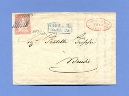Strubelbrief mit der seltenen 15 Rp. SBK 24A3.d Chur–Brusio