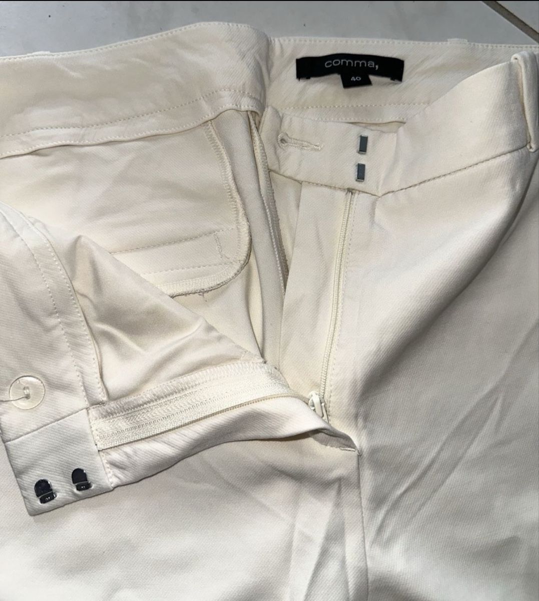 Comma Pantaloni: Comma Sommerhose, Gr. 40, hellbeige, Top Zustand! – Usato da Allenwinden venduto da Tba_20 3