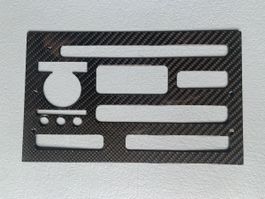 Saab 9-5 Carbon Radio- Blende mit Ausschnitten wie neu