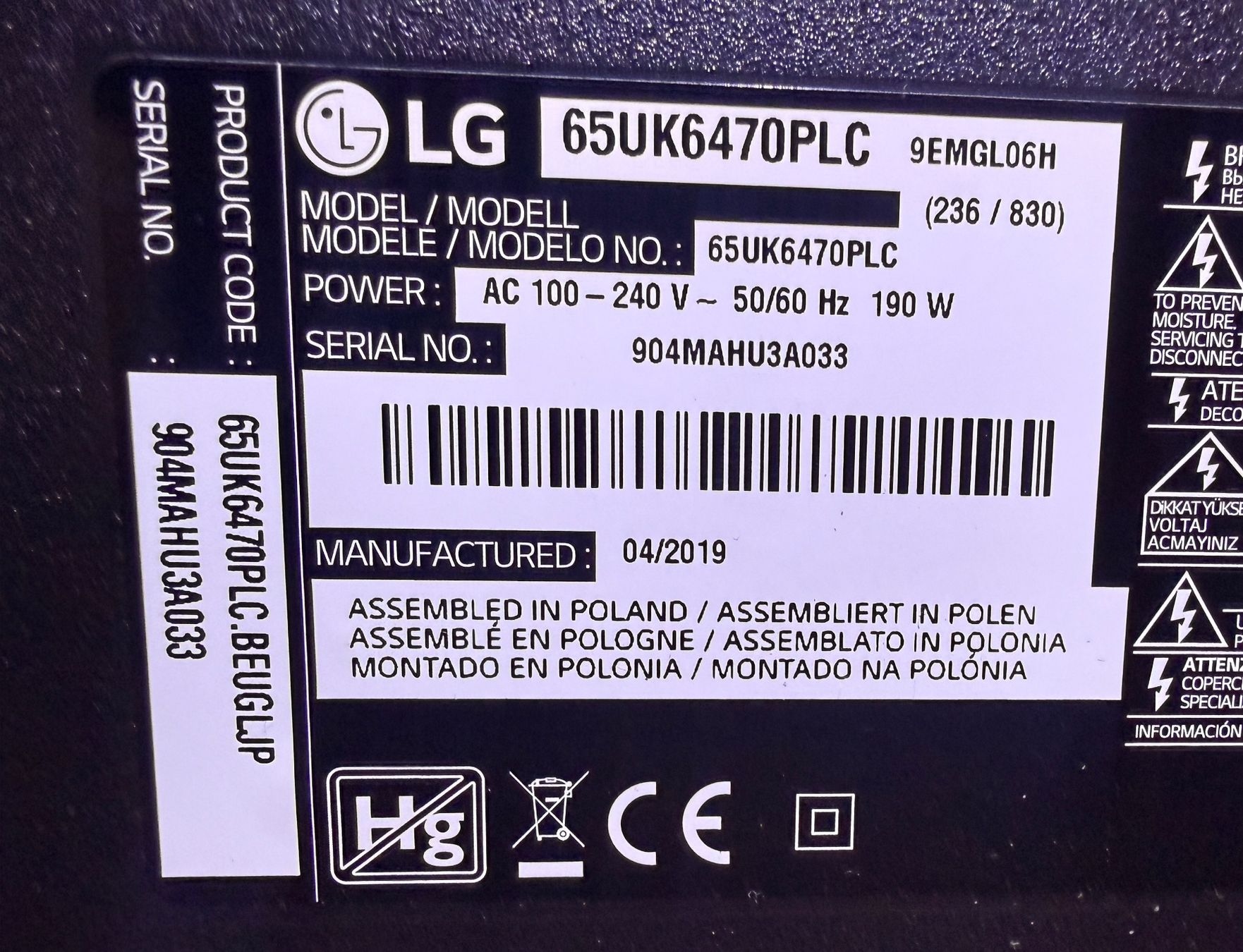 Televisori: LG 65“ – Usato da Fulenbach venduto da dt_21 6