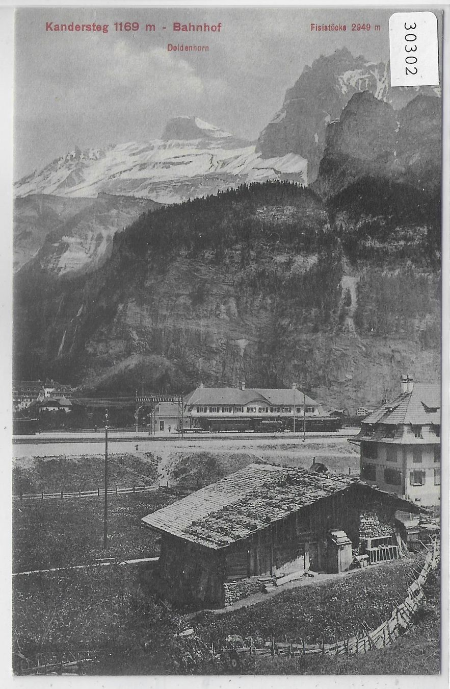 Ansichtskarten: Kandersteg - Bahnhof – Gebraucht aus Ettingen von Kartenplanet
