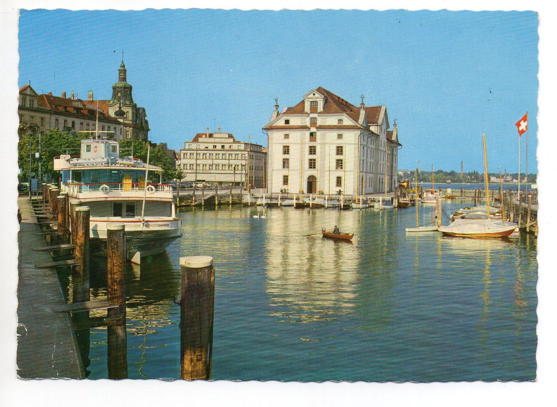 Cartoline postali: RORSCHACH Hafen mit Kornhaus – Usato da Jona venduto da philajona