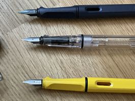 Lamy fountain pens and accessories set