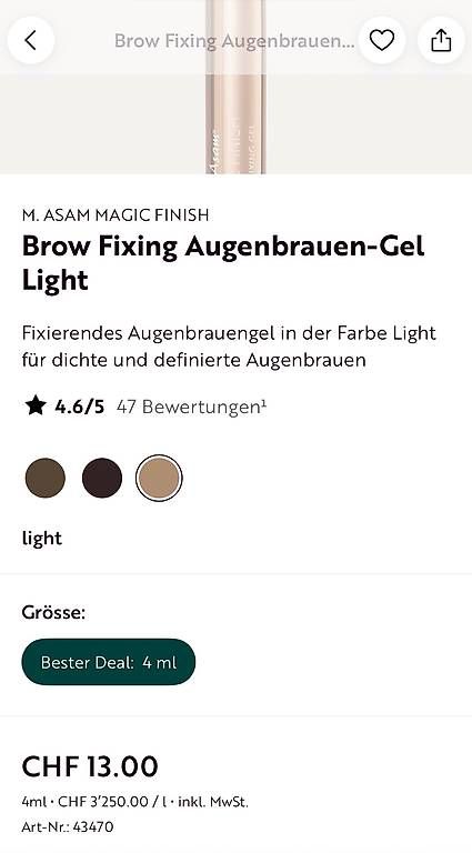 Make-up: M. Asam Macig Finish Brow Fixing Gel Light – Usato da Winznau venduto da Chrege_Z 3